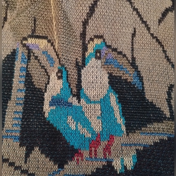 Vintage Gianni VERSACE Jungle Animal Print Top - Size Large - Picture 7 of 11